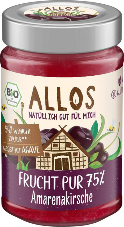 Produktfoto zu Frucht Pur  Amarenakirsche von Allos
