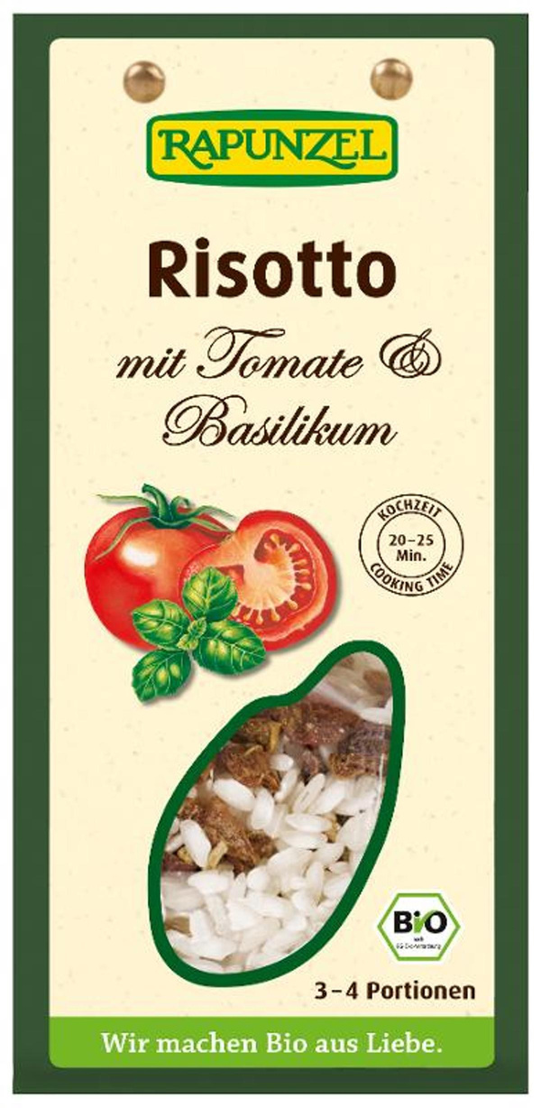 Produktfoto zu Risotto mit Tomaten und Basilikum von Rapunzel