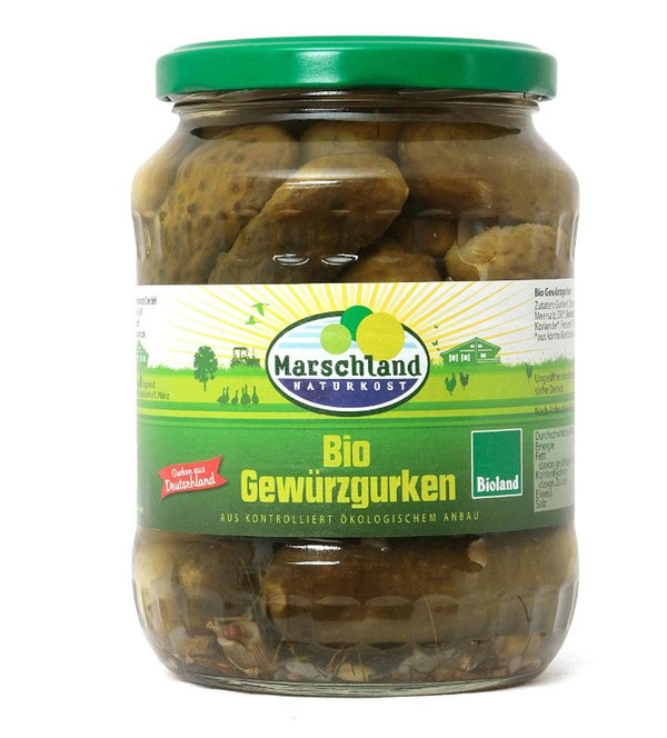 Produktfoto zu Gewürzgurken im Glas von Marschland