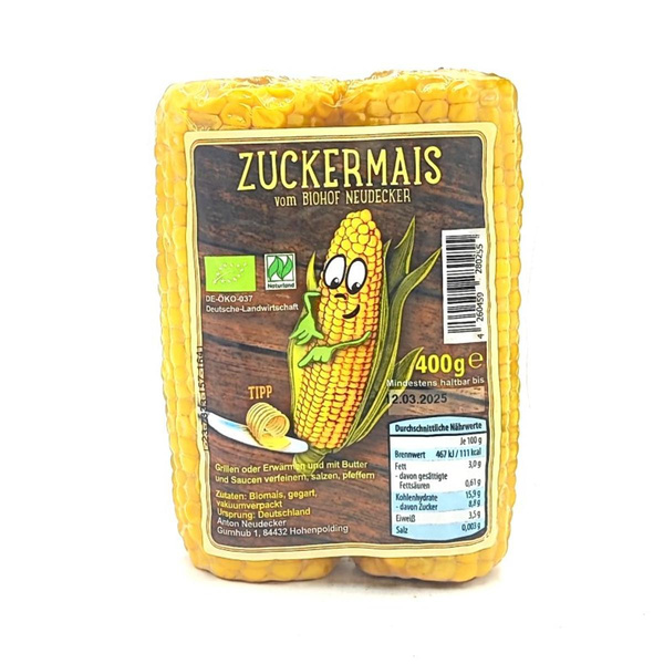 Produktfoto zu Zuckermais fertig gegart, 2 Stück