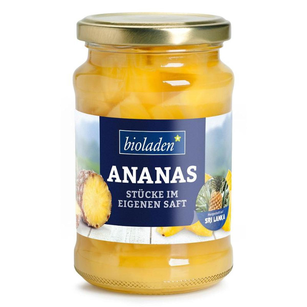 Produktfoto zu Ananasstücke in eigenem Saft von bioladen