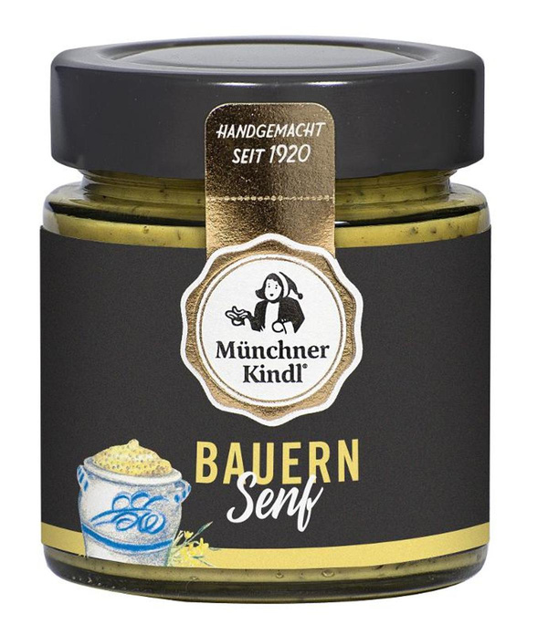 Produktfoto zu Bauernsenf, körnig von Münchner Kindl