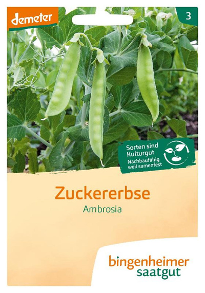 Produktfoto zu Saatgut Zuckererbse Ambrosia von Bingenheimer Saatgut
