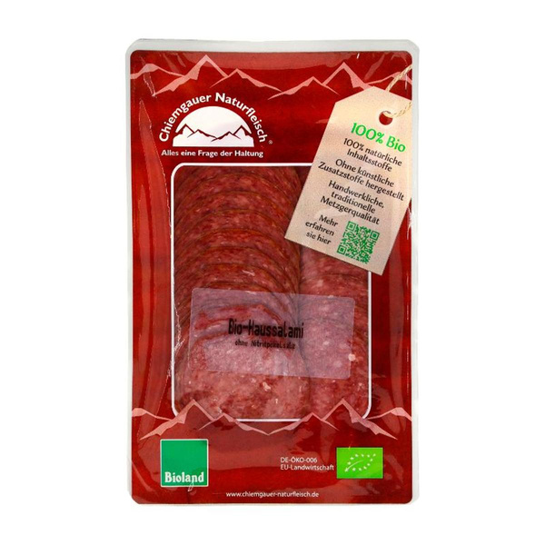 Produktfoto zu Haussalami geschnitten von Chiemgauer