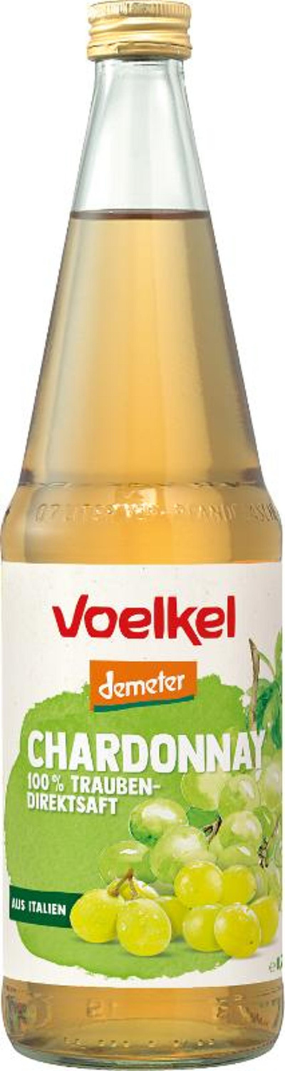 Produktfoto zu Traubensaft Chardonnay im 6er Kasten von Voelkel
