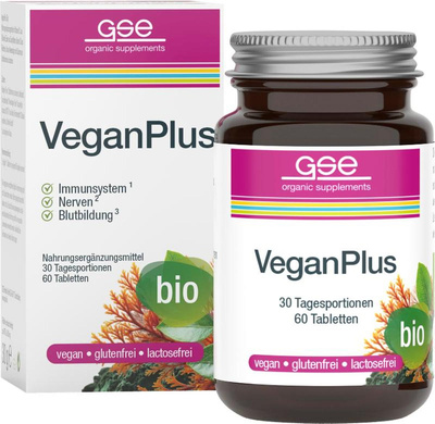 Produktfoto zu VeganPlus Nahrungsergänzung aus Pflanzenextrakten