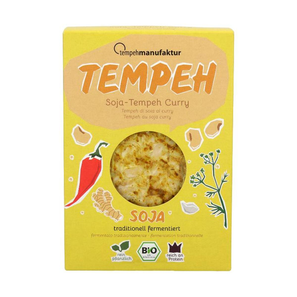 Produktfoto zu Tempeh Soja Curry vom tempehmanufaktur