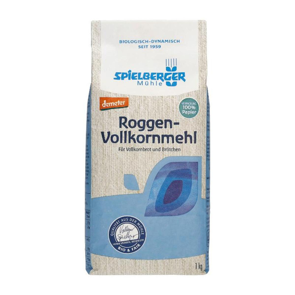 Produktfoto zu Roggenvollkornmehl von Spielberger