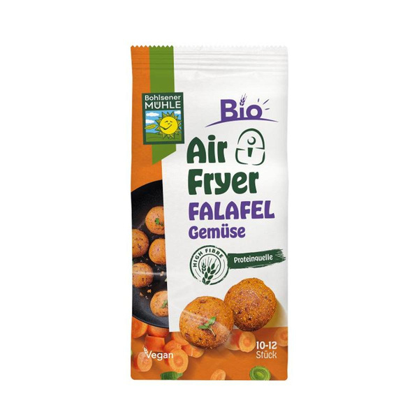 Produktfoto zu Airfryer Falafel Gemüse von Bohlsener Mühle