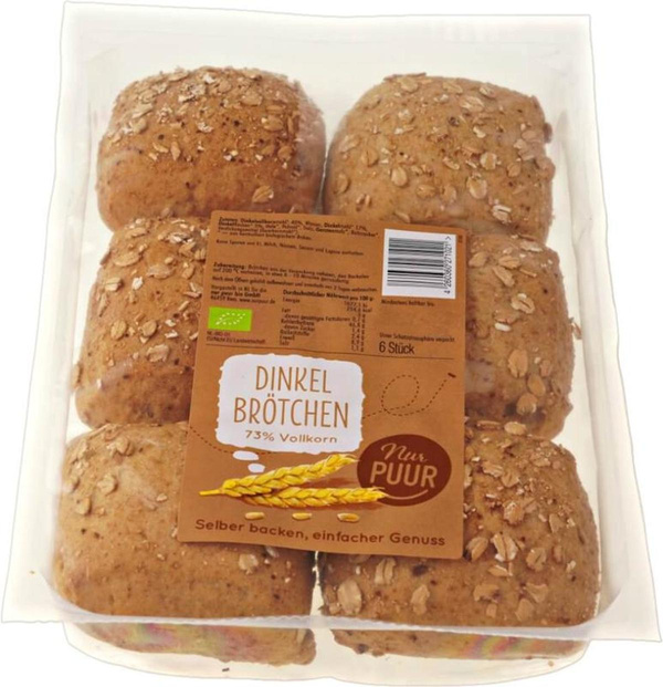 Produktfoto zu Dinkel Brötchen von Nur Puur