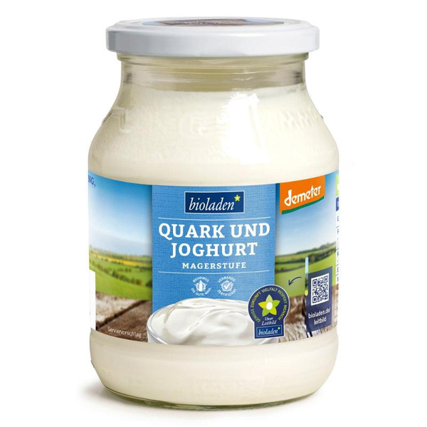 Produktfoto zu Quark und Joghurt 0,3 %, im Glas von bioladen