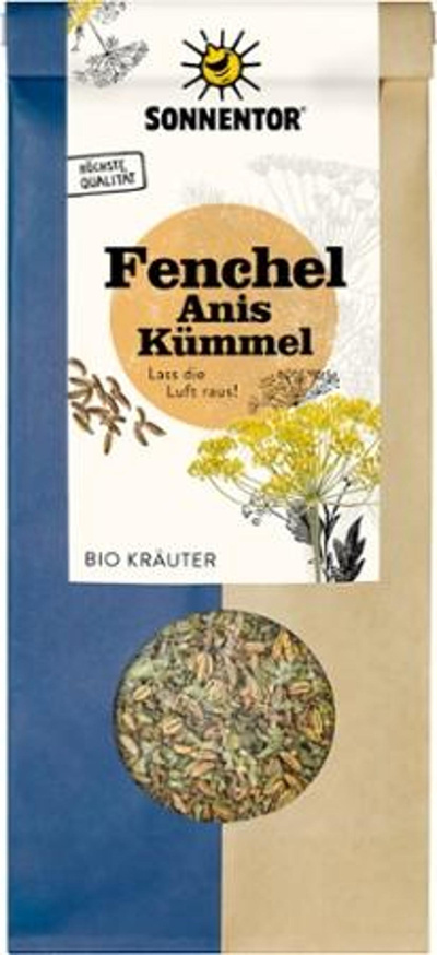 Produktfoto zu Fenchel Anis Kümmel Tee, lose von Sonnentor
