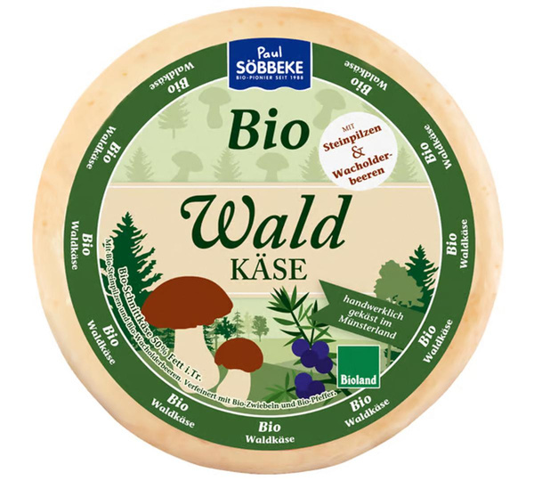 Produktfoto zu Waldkäse mit Steinpilzen & Wacholderbeeren, 50% von Söbbeke