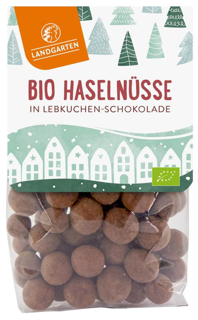 Produktfoto zu Haselnüsse in Lebkuchen Schokolade von Landgarten