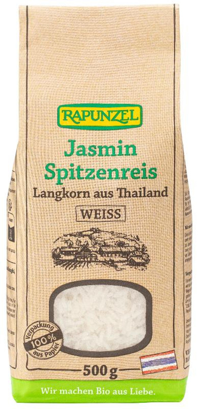 Produktfoto zu Jasmin Spitzenreis Langkorn, weiß von Rapunzel