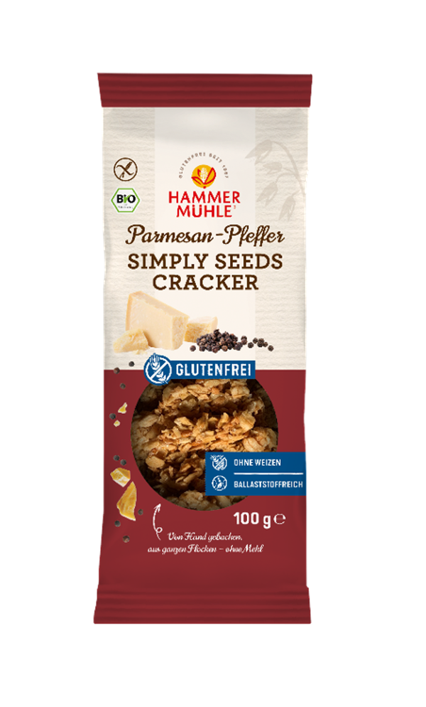 Produktfoto zu Simply seeds Parmesan Cracker von Hammermühle