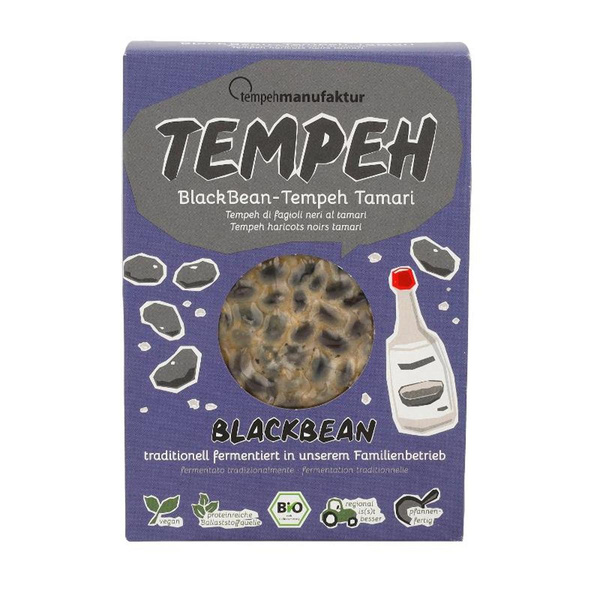 Produktfoto zu Tempeh Black Bean Tamari von Tempehmanufaktur