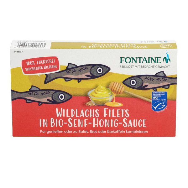 Produktfoto zu Wildlachs-Filet Senf Honig von Fontaine