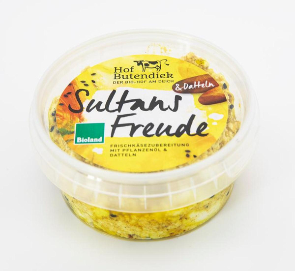 Produktfoto zu Sultans Freude Frischkäse mit Datteln, 48% von Butendieker