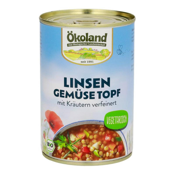 Produktfoto zu Linsen Gemüse Topf von Ökoland