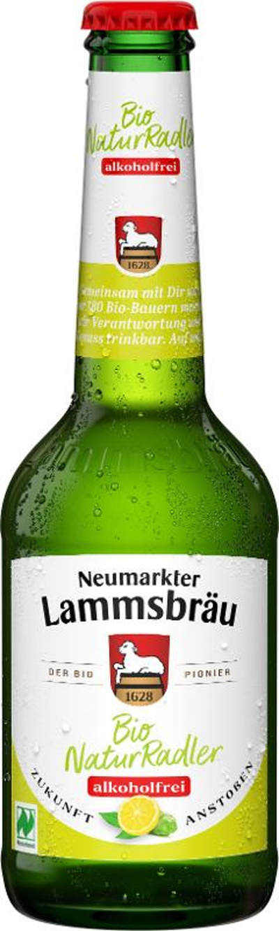 Produktfoto zu 10er Kasten Lammsbräu Radler alkoholfrei 0,33l