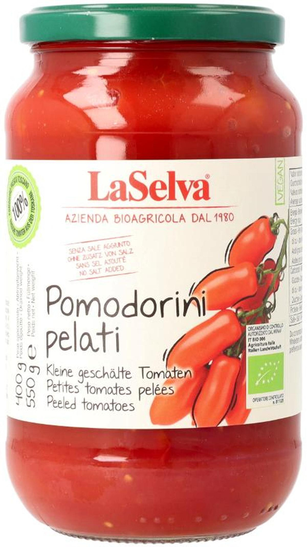 Produktfoto zu Pomodorini pelati kleine geschälte Tomaten von LaSaleva