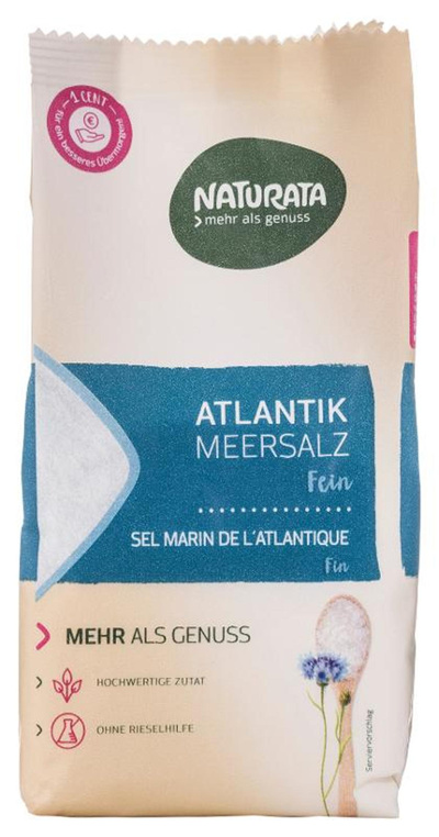 Produktfoto zu Atlantik Meersalz, fein von Naturata