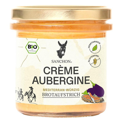 Produktfoto zu Brotaufstrich Creme Aubergine von Sanchon