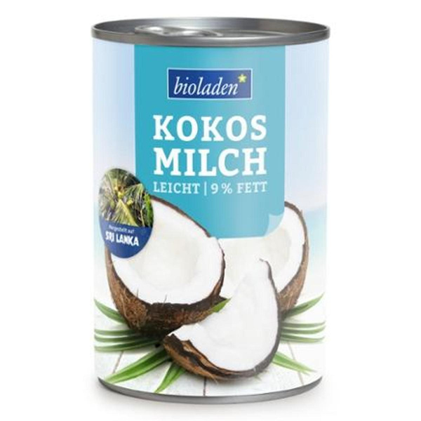 Produktfoto zu Kokosmilch fettarm 9% von bioladen