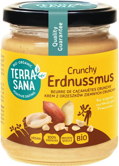 Produktfoto zu Erdnussmus Crunchy von TerraSana