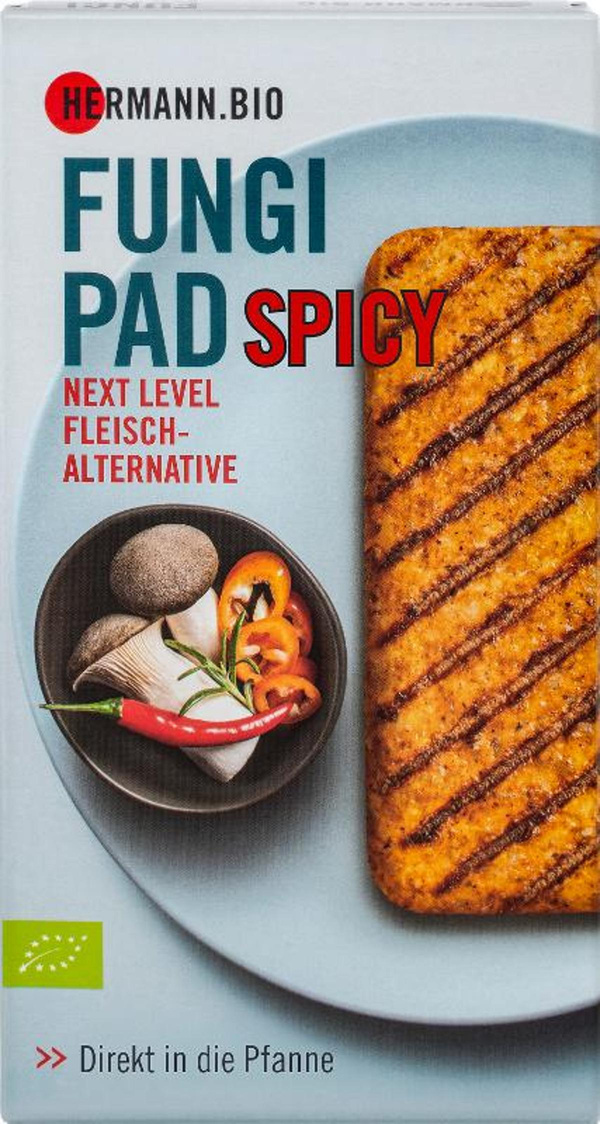 Produktfoto zu Kräuterseitling Fungi Pad Spicy von Hermann