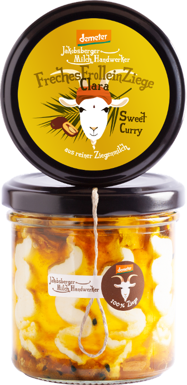 Produktfoto zu Freches Frollein Ziege Sweet Curry von Jakobsberger Milchhandwerker