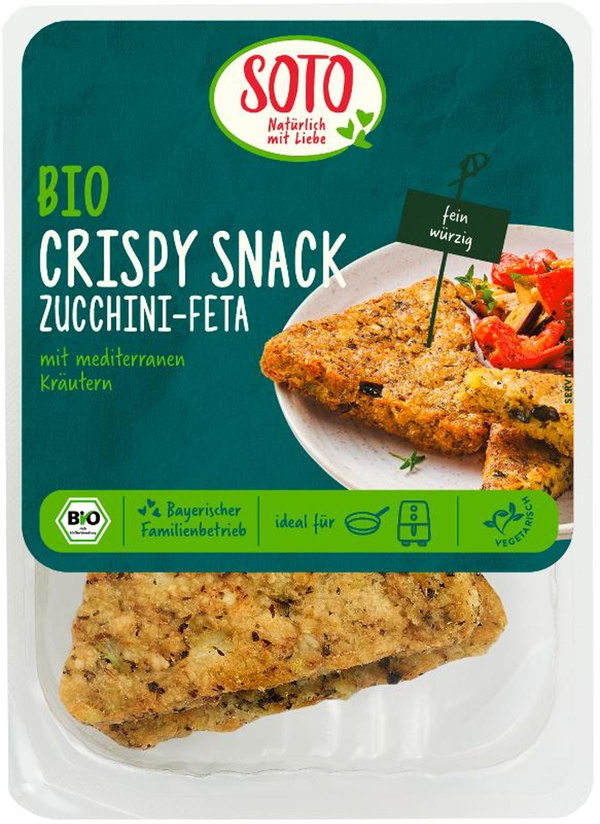 Produktfoto zu Crispy Snack Zucchini-Feta von Soto