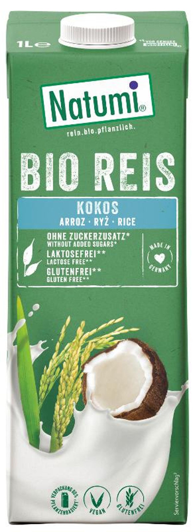 Produktfoto zu Reisdrink Kokos Drink von Natumi