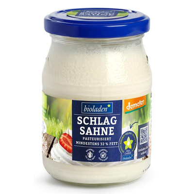 Produktfoto zu Schlagsahne 32% im Glas von bioladen