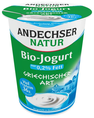 Produktfoto zu Joghurt griechische Art 0,2% von Andechser