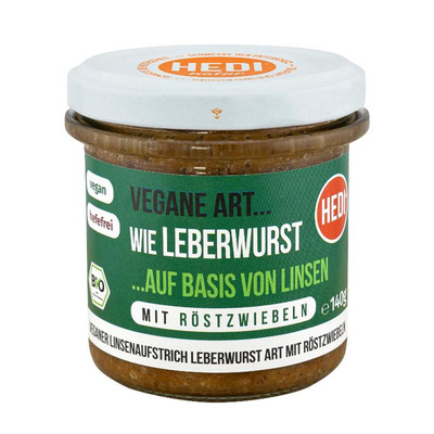 Produktfoto zu Vegane Art Leberwurst mit Röstzwiebeln von HEDI