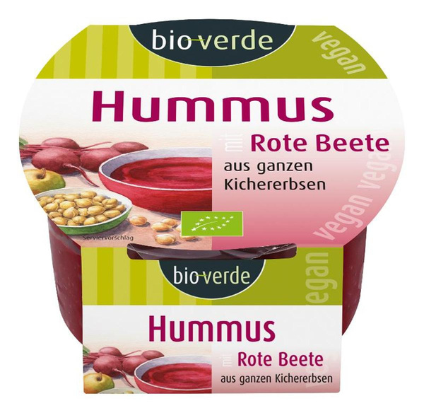 Produktfoto zu Hummus Rote Bete von bio-verde
