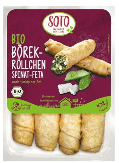 Produktfoto zu Börek Röllchen Spina-Feta von Soto