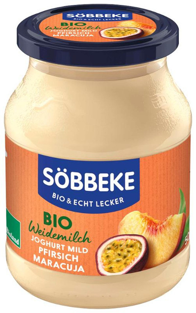 Produktfoto zu Joghurt Pur Pfirsich-Maracuja von Söbbeke