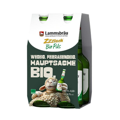 Produktfoto zu 10er Kasten Lammsbräu Bio-Pils Zzzisch