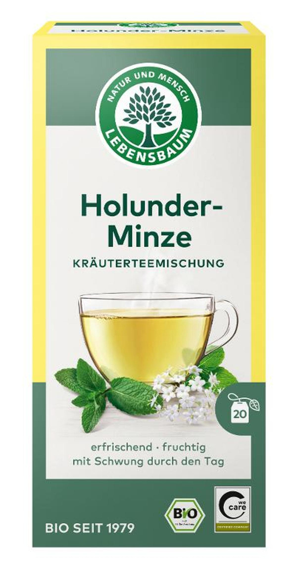 Produktfoto zu Holunder-Minze-Teebeutel von Lebensbaum