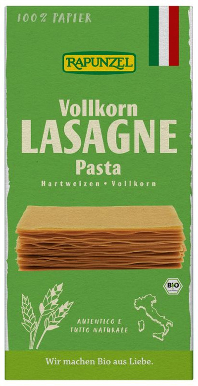 Produktfoto zu Lasagne Platten, Vollkorn von Rapunzel