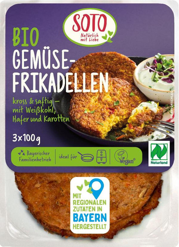 Produktfoto zu Gemüsefrikadellen von Soto