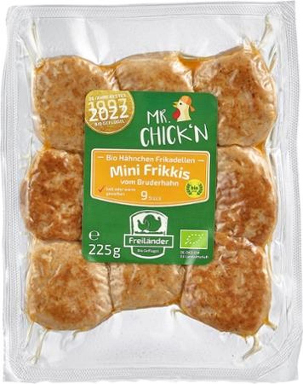 Produktfoto zu Mini-Frikkis vom Bruderhahn Freiländer Bio Geflügel
