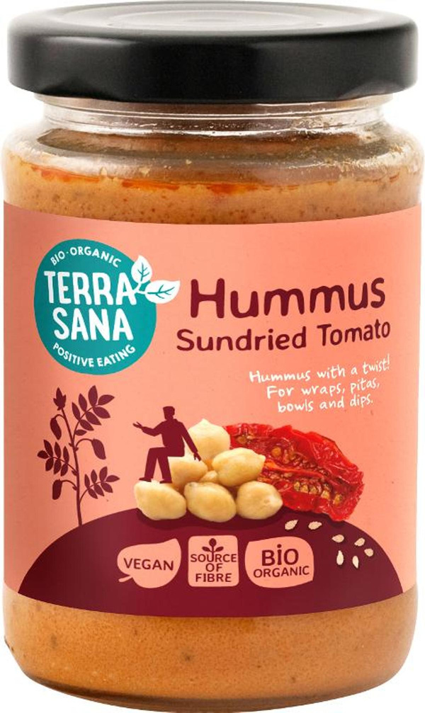 Produktfoto zu Hummus mit sonnengetr. Tomate von TerraSana