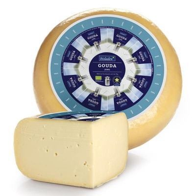 Produktfoto zu Laib 4,8kg Gouda jung, 50%  von bioladen