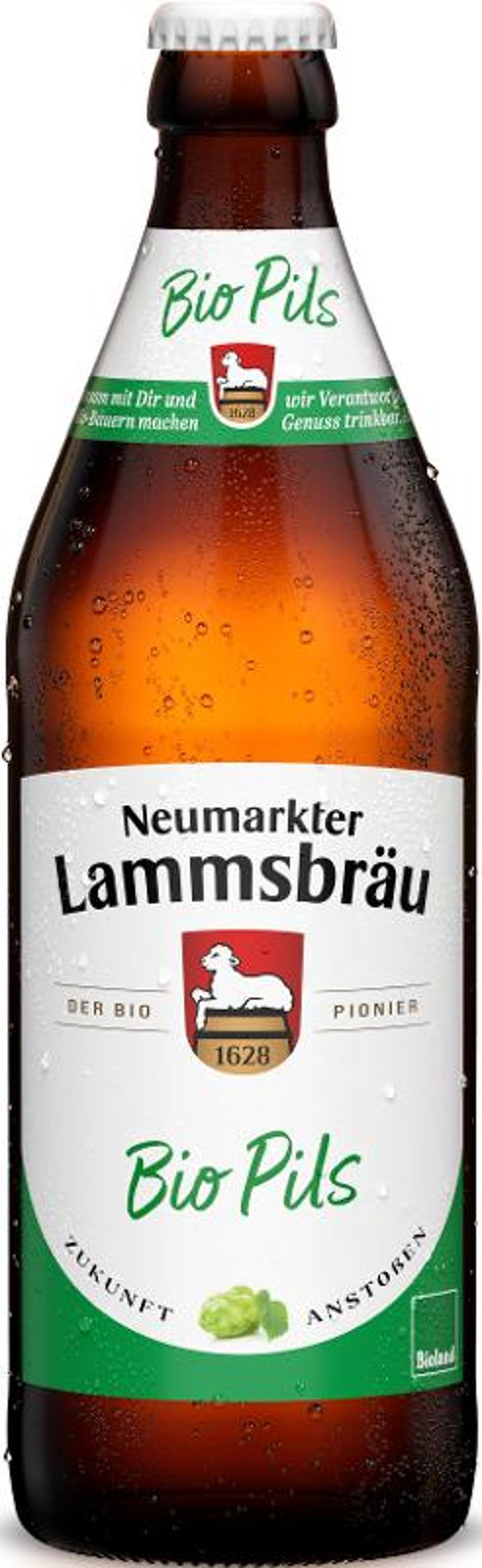 Produktfoto zu 10er Kasten Lammsbräu Bio Pils