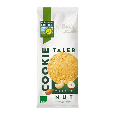 Produktfoto zu Cookie Taler Triple Nut von Bohlsener Mühle