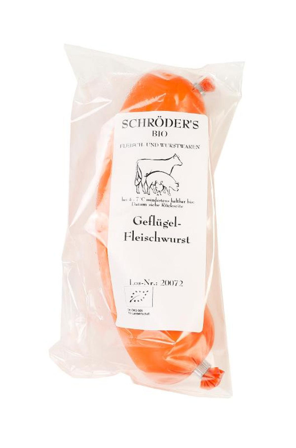 Produktfoto zu Geflügel Fleischwurst am Stück von Schröders